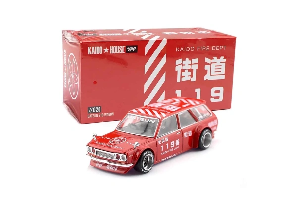 Mini GT 1:64 Datsun Kaido 510 Wagon Fire V1