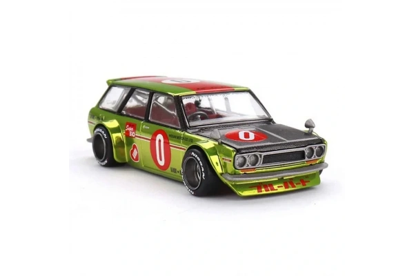 Mini GT 1/64 KaidoHouse Datsun KAIDO 510 Wagon OG Flo Yellow