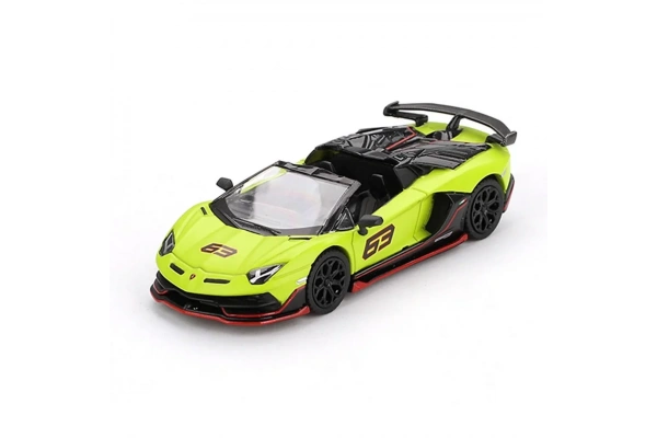 Mini GT 1/64 Lamborghini Aventador SVJ 63 Roadster Verde Shock - Blister Paket