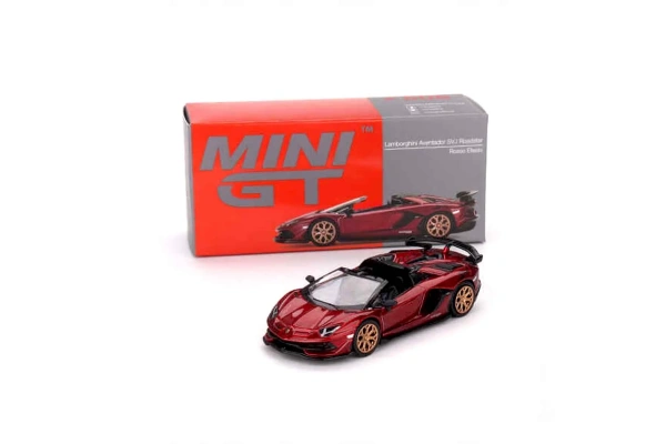 Mini GT 1:64 Lamborghini Aventador SVJ Roadster Rosso Efesto