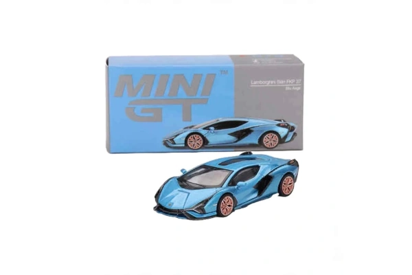 Mini GT 1:64 Lamborghini Sian FKP 37 Blu Aegir