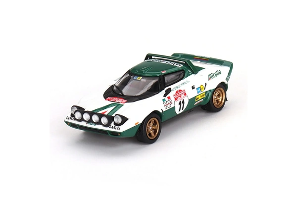 Mini Gt 1/64 Lancia Stratos HF 1975 Rally Sanmero Winner