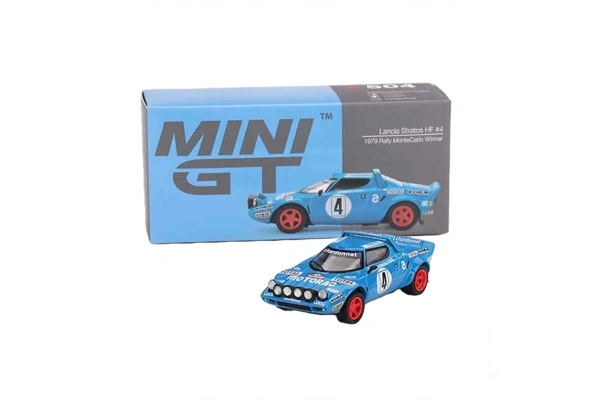 Mini GT 1:64 Lancia Stratos HF #4 1979 Rally MonteCarlo Winner