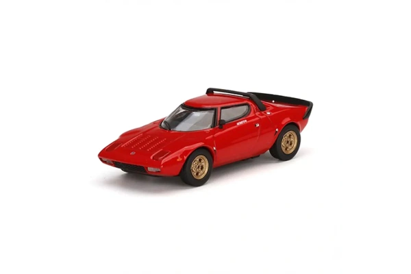 Mini GT 1:64 Lancio Stratos HF Stradale Rosso Arancio