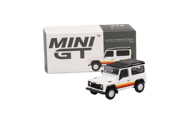 Mini GT 1:64 Land Rover Defender 90 Wagon White