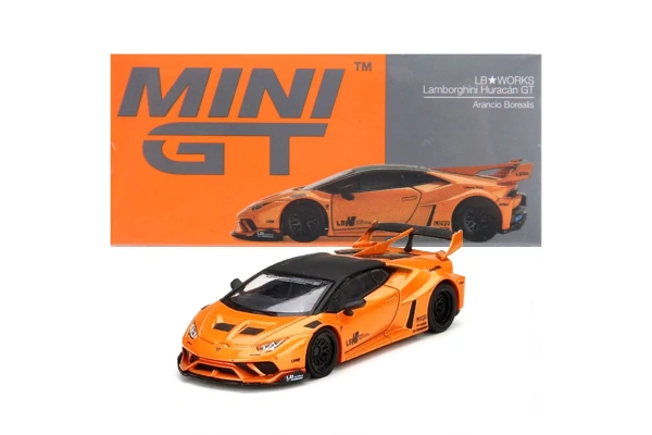 Mini GT 1:64 LB Works Lamborghini Huracan GT Arancio Borealis