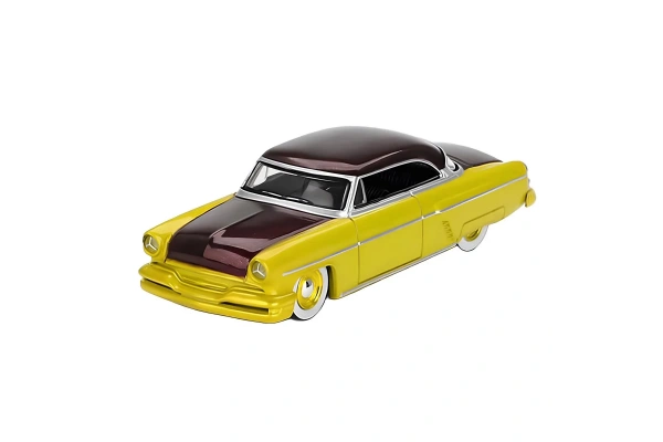 Mini GT 1/64 Lincoln Capri Hot Rod 1954 Lime Yellow