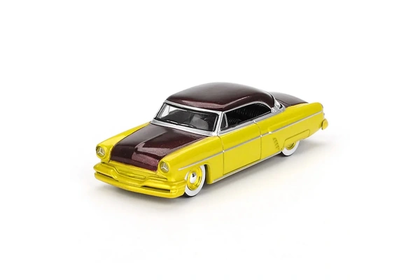 Mini GT 1/64 Lincoln Capri Hot Rod 1954 Lime Yellow Blister Paket