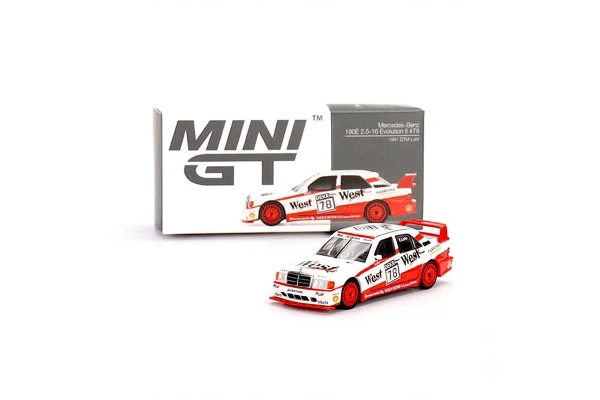 Mini GT 1:64 Mercedes-Benz 190E 2.5 16 Evolution II #78 1991 DTM Lohr
