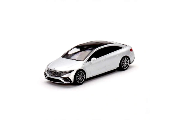 Mini GT 1:64 Mercedes-Benz EQS 580 4MATIC Silver Metallic
