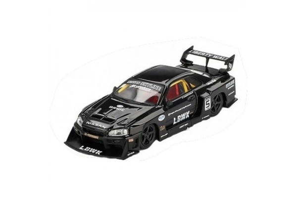 Mini GT 1/64 Nissan LB-ER34 Super Silhouette SKYLINE Black - Blister Paket