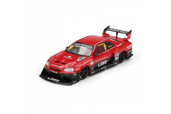 Mini GT 1/64 Nissan LB-ER34 Super Silhouette SKYLINE Red/Black