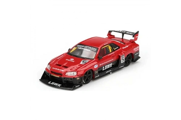 Mini GT 1/64 Nissan LB-ER34 Super Silhouette SKYLINE Red/Black