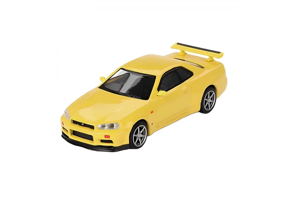 Mini GT 1/64 Nissan Skyline GT-R (R34) V-Spec Lightning Yellow