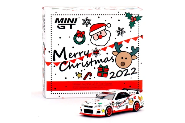 Mini GT 1:64 Nissan Skyline GT-R Top Secret 2022 Christmas Limited Edition