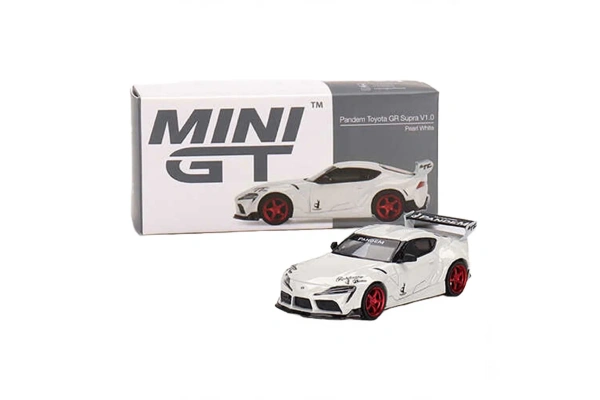 Mini GT 1:64 Pandem Toyota GR Supra V1.0 Pearl White