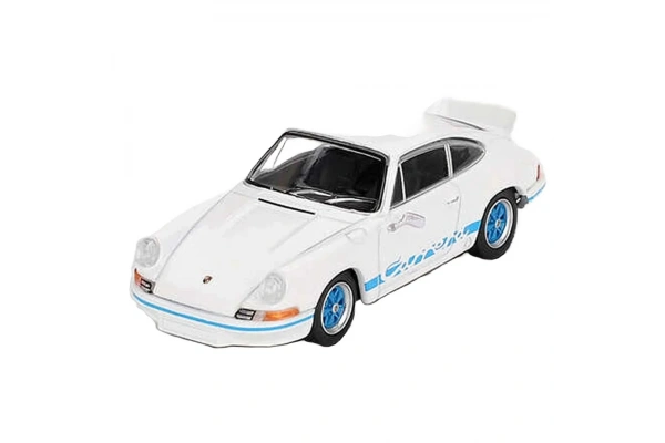 Mini GT 1/64 Porsche 911 Carrera RS 2.7 Grand Prix White with Blue Livery