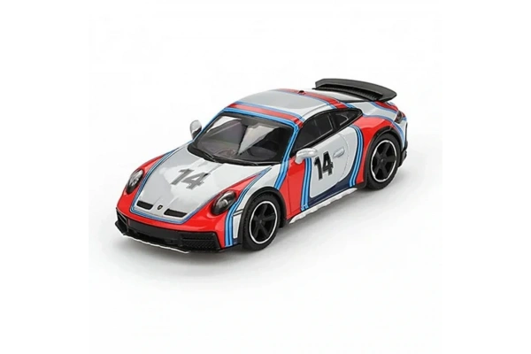 Mini GT 1/64 Porsche 911 Dakar Ice Grey Metallic Rally 1978