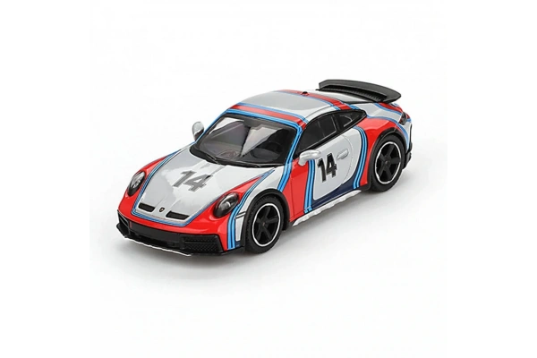 Mini GT 1/64 Porsche 911 Dakar Ice Grey Metallic Rally 1978 - Blister Paket