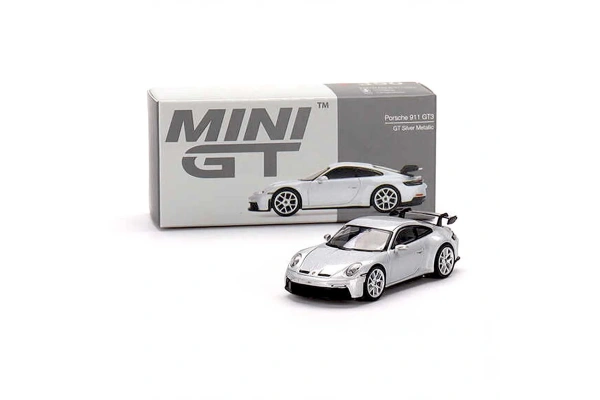 Mini GT 1:64 Porsche 911 GT3 GT Silver Metallic