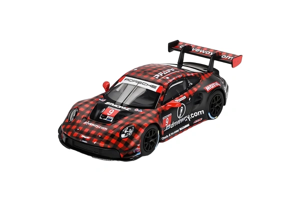 Mini GT 1/64 Porsche 911 GT3 R GTD PRO Pfaff Motorsports IMSA 2023 Sebring 12 Hrs. Winner