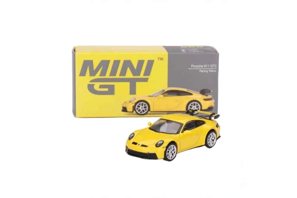 Mini GT 1:64 Porsche 911 GT3 Racing Yellow