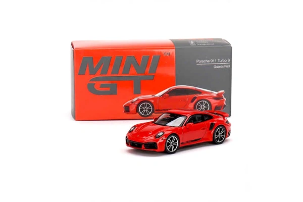 Mini GT 1:64 Porsche 911 Turbo S Guards Red