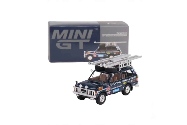Mini GT 1:64 Range Rover 1971 British Trans-Americas Expedition
