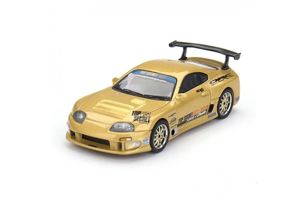Mini GT 1/64 Toyota Supra (A80) Top Secret GT-300 Top Secret Gold - Blister Paket