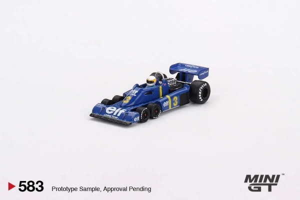 Mini GT 1/64 Tyrrell P34 Jody Scheckter 1976 Swedish GP Winner