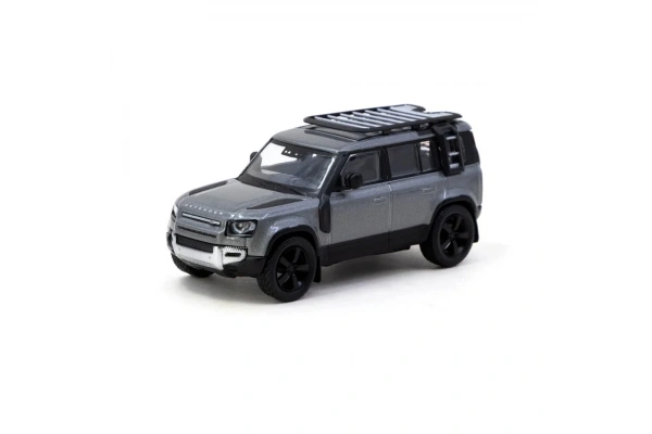 Tarmac Works 1/64 Land Rover Defender 110 Grey Metallic