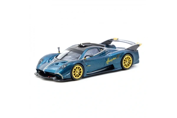 Tarmac Works 1/64 Pagani Huayra R Turquoise Carbon Fiber – USA Special Edition