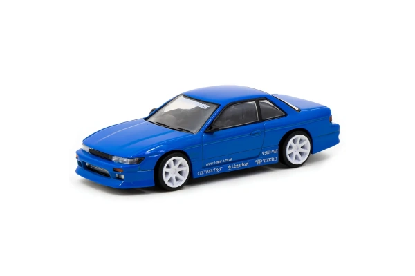 Tarmac Works 1/64 VERTEX Nissan Silvia S13 Blue Metallic