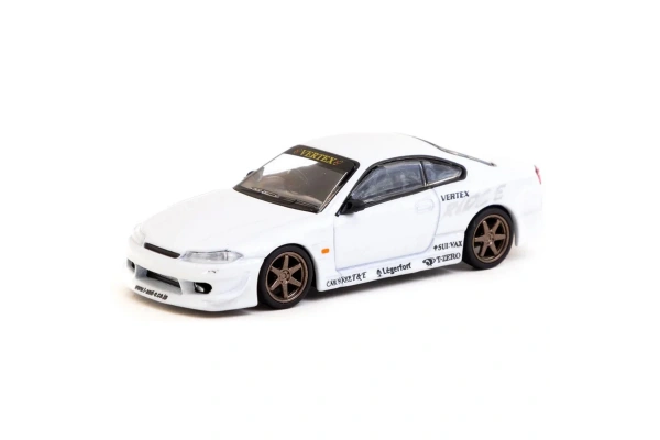 Tarmac Works 1/64 Vertex Nissan Silvia S15 White