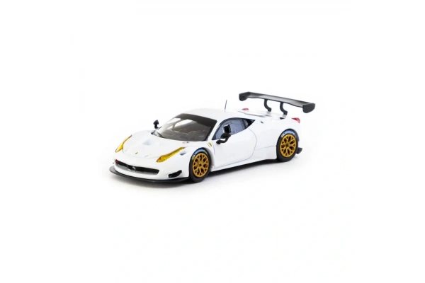 Tarmac Works X iXO Models 1/64 Ferrari 458 Italia GT3 White