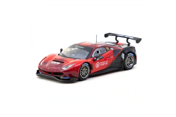 Tarmac Works X iXO Models 1/64 Ferrari 488 GT3 Macau GT Cup 2022 Harmony Racing #51