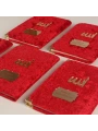 64 Sayfa Bordo Kese ve İnci Tesbihli Kadife Yasin
