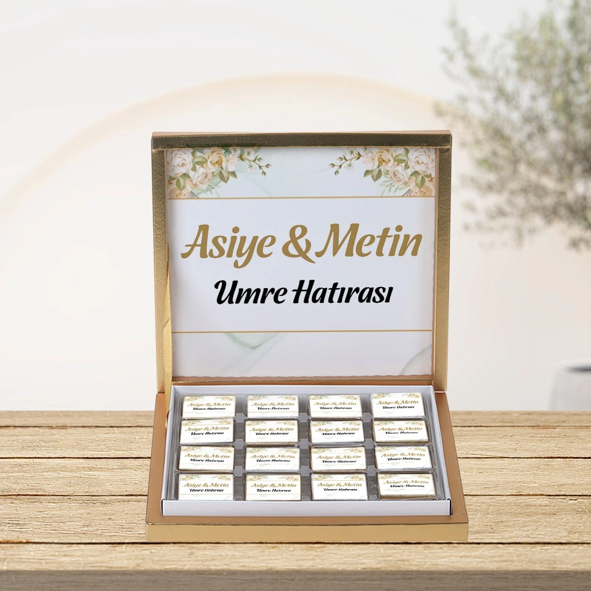 Yeşil Zerafet Çikolata Kutusu 48li