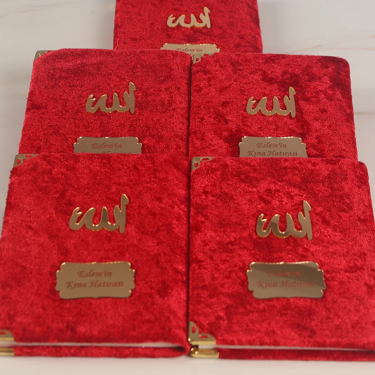 64 Sayfa Bordo Kadife Yasin