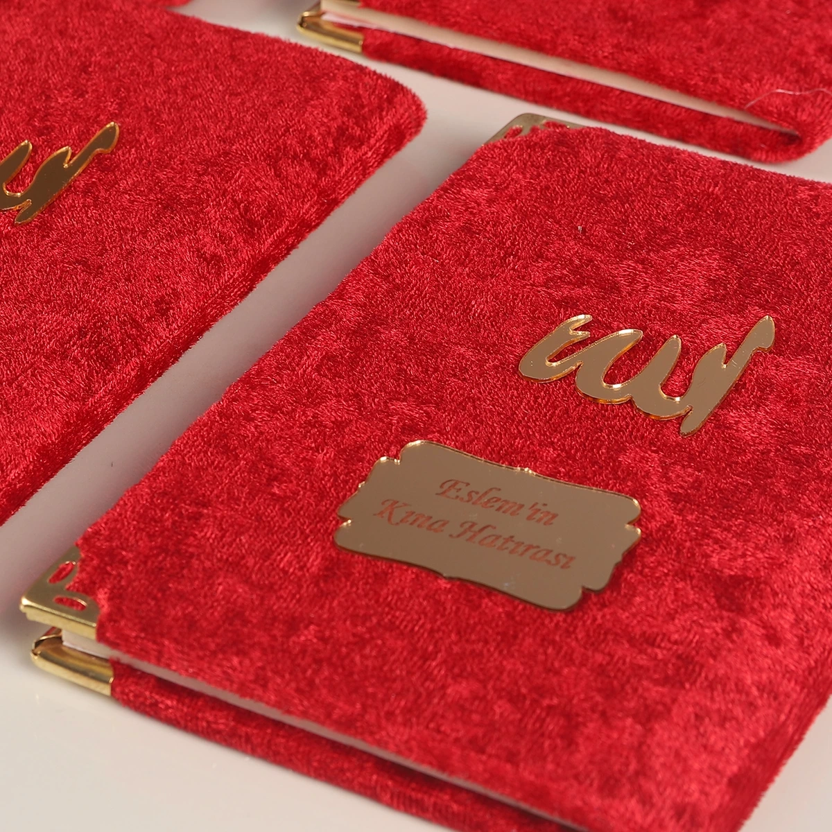 64 Sayfa Bordo Kadife Yasin