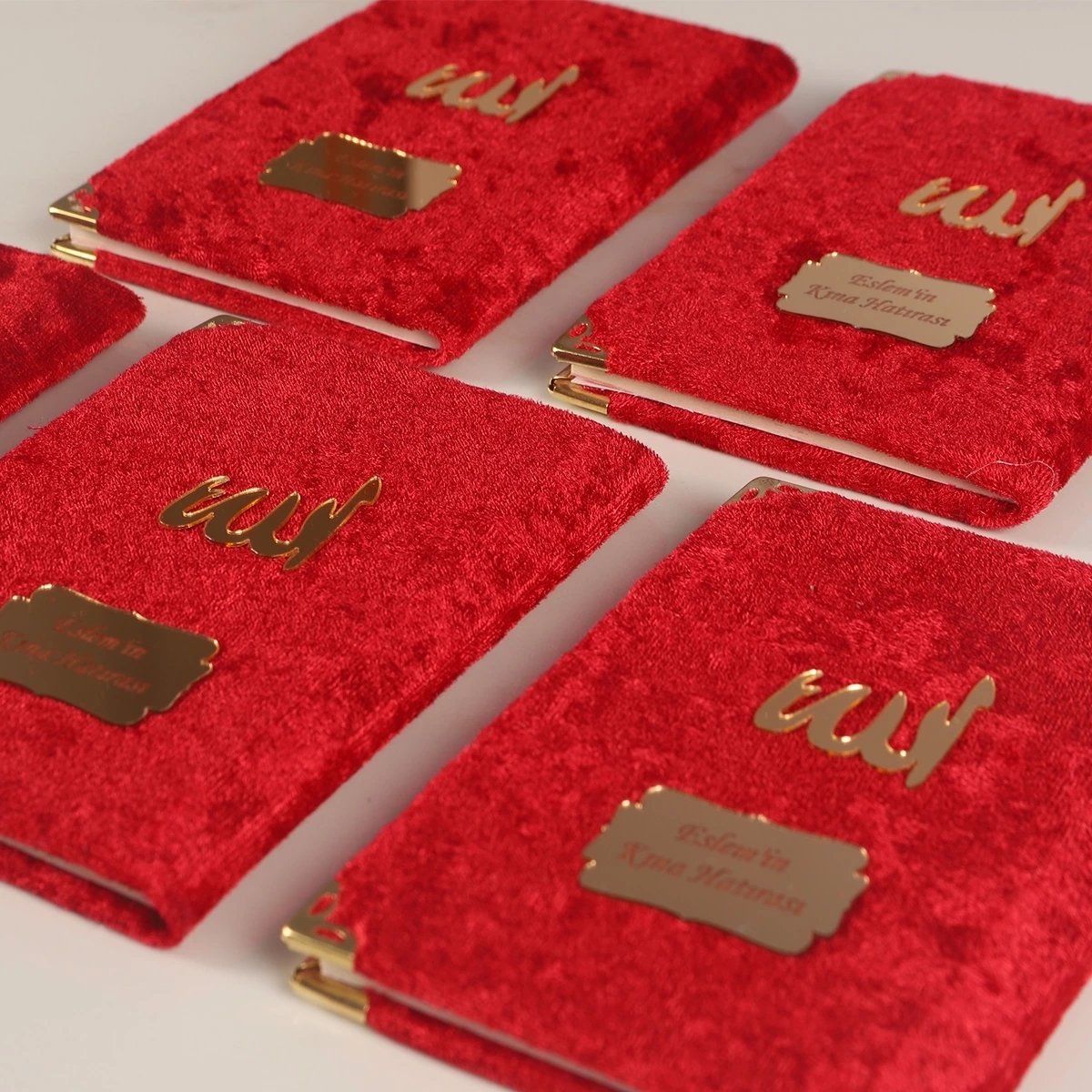 64 Sayfa Bordo Kese ve İnci Tesbihli Kadife Yasin