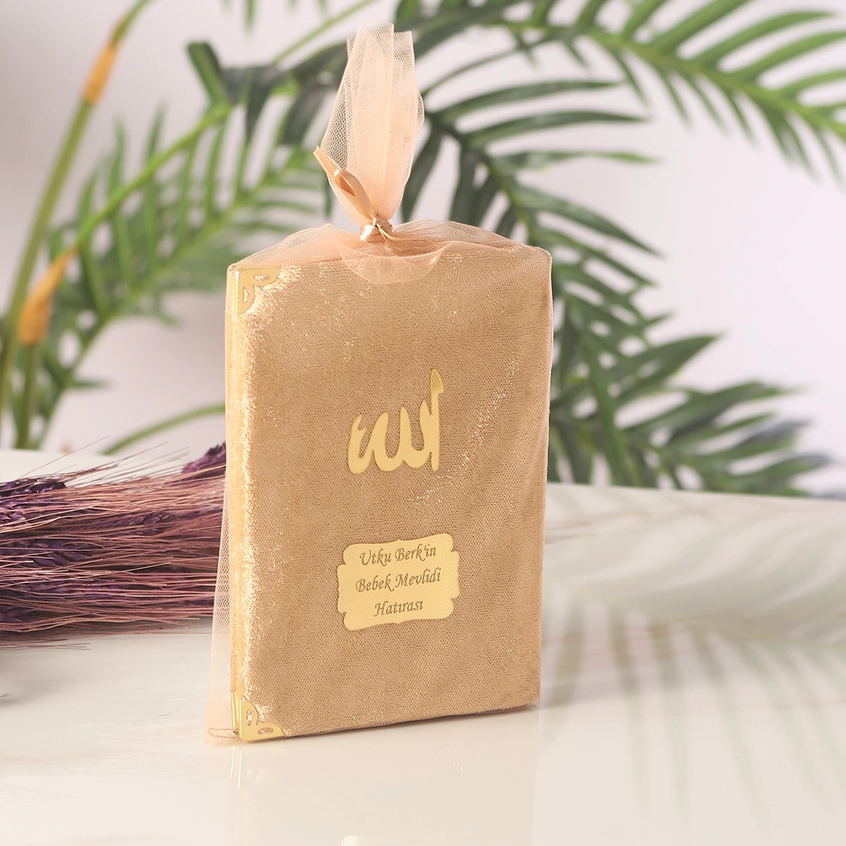 64 Sayfa Gold Keseli Kadife Yasin