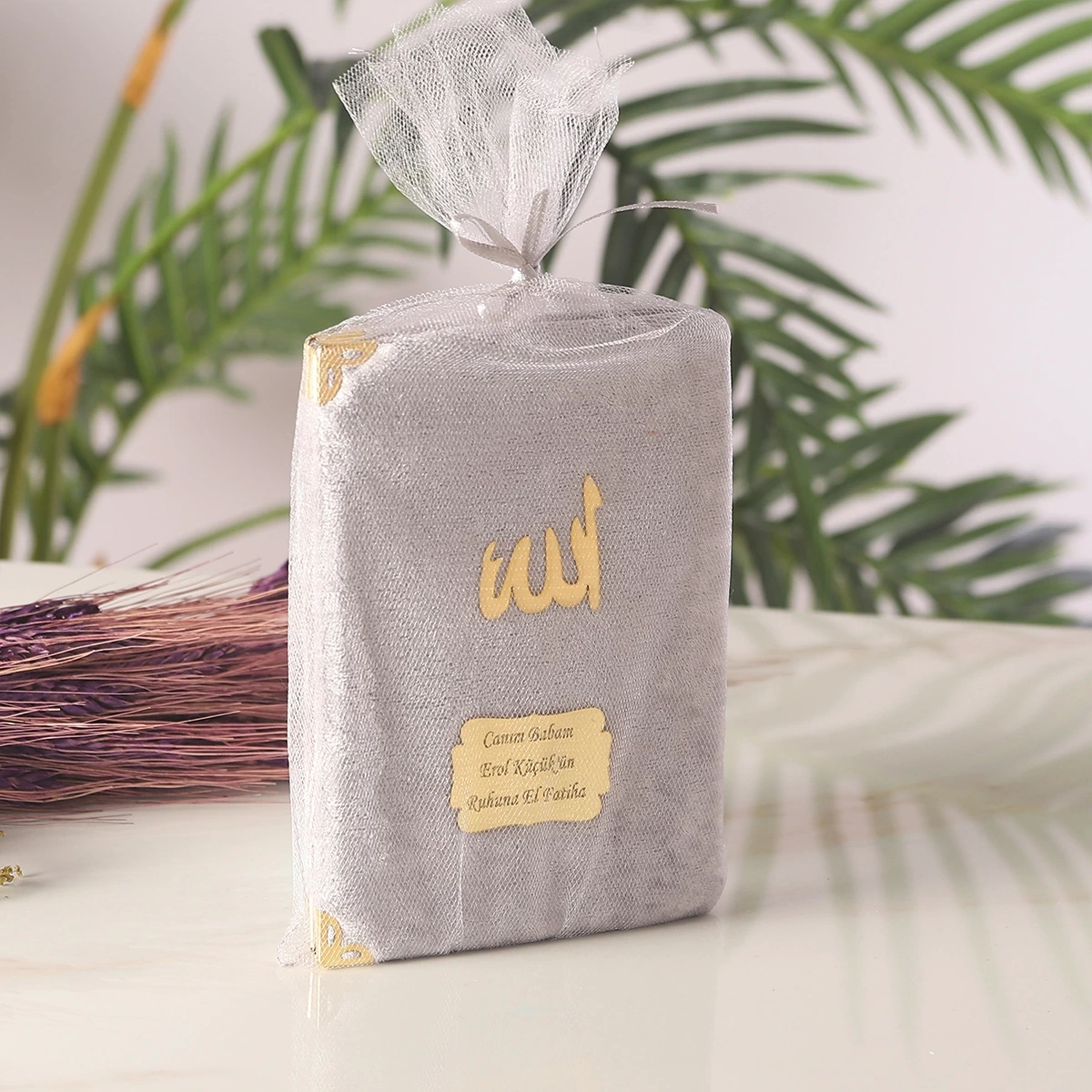 64 Sayfa Gri Keseli Kadife Yasin