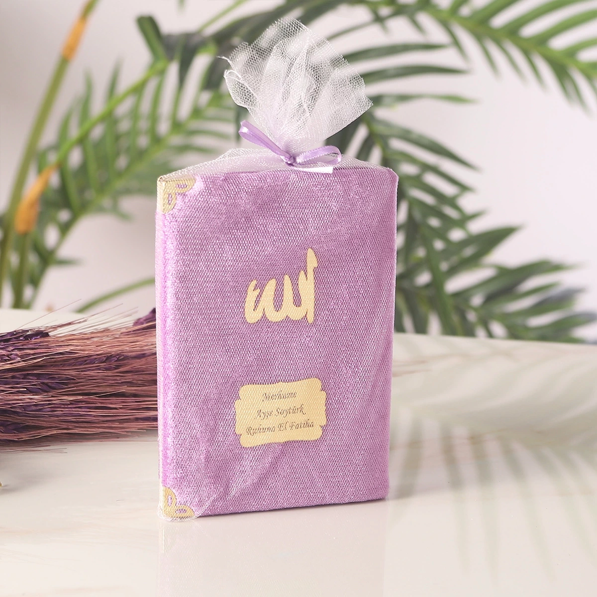 64 Sayfa Lila Keseli Kadife Yasin