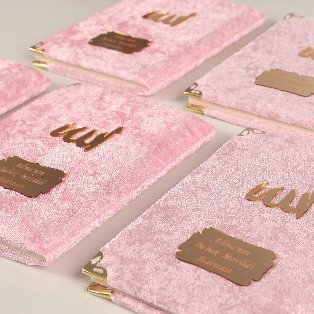 64 Sayfa Pembe Keseli Kadife Yasin