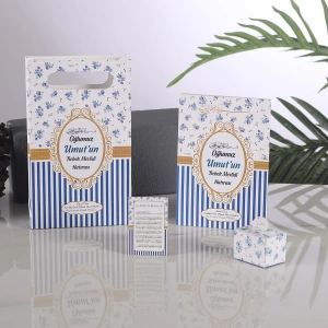 64 Sayfa Çizgi Lacivert Yasin + Çanta + Lokumluk + Magnet