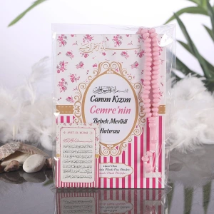 Çizgi Pembe OPP + Yasin + Magnet + Tesbih