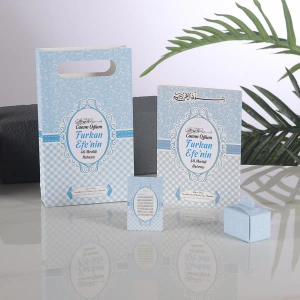 Kalp Mavi Yasin + Çanta + Lokumluk + Magnet