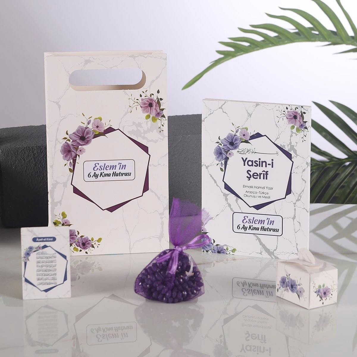 Altıgen Mor 5 li Mevlid Seti