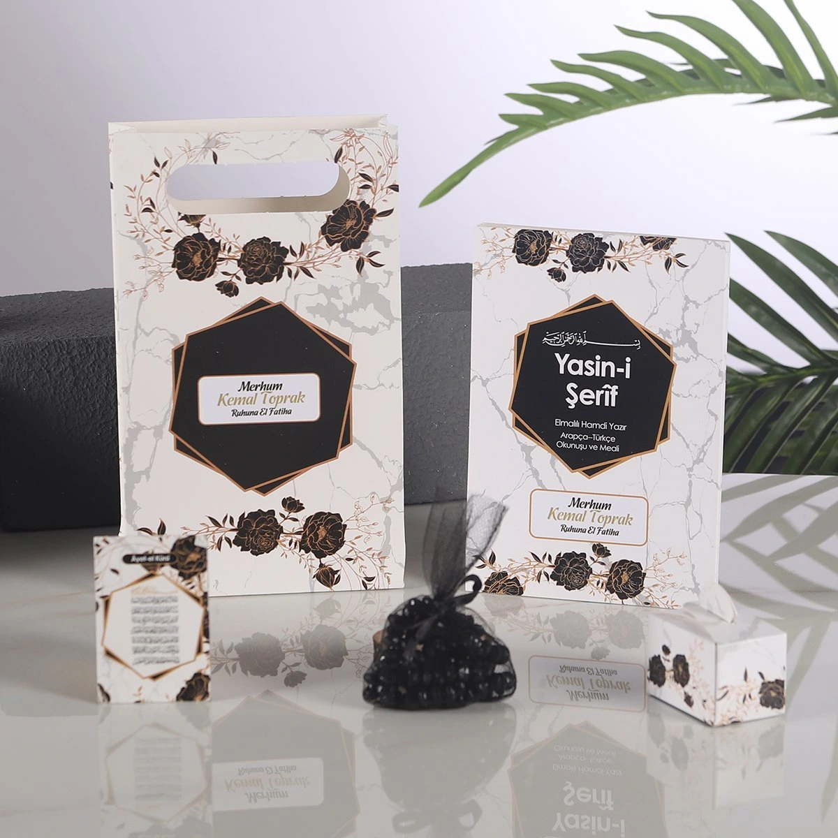 Altıgen Siyah 5 li Mevlid Seti